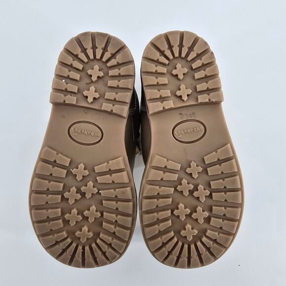 AndaNeNes Girls Bronze High Top Lace Up Leather Upper Cat & Flower Boots 10C - Picture 9 of 9